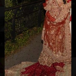 Suffuse Pakistani Baraat Dress